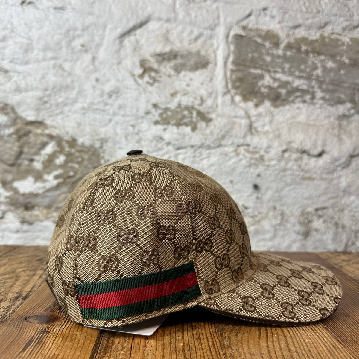 Gucci Beige GG Monogram Hat Sz S
