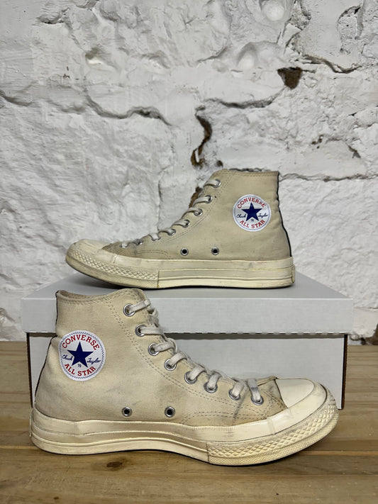 Converse CDG White Red Sz 8.5
