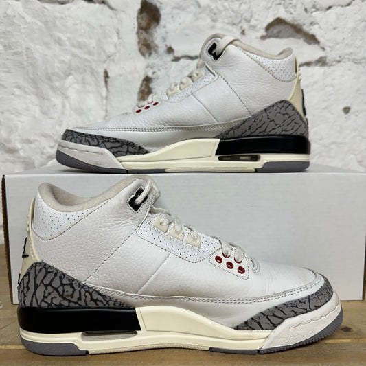 Air Jordan 3 White Cement Reimagined Sz 5.5Y