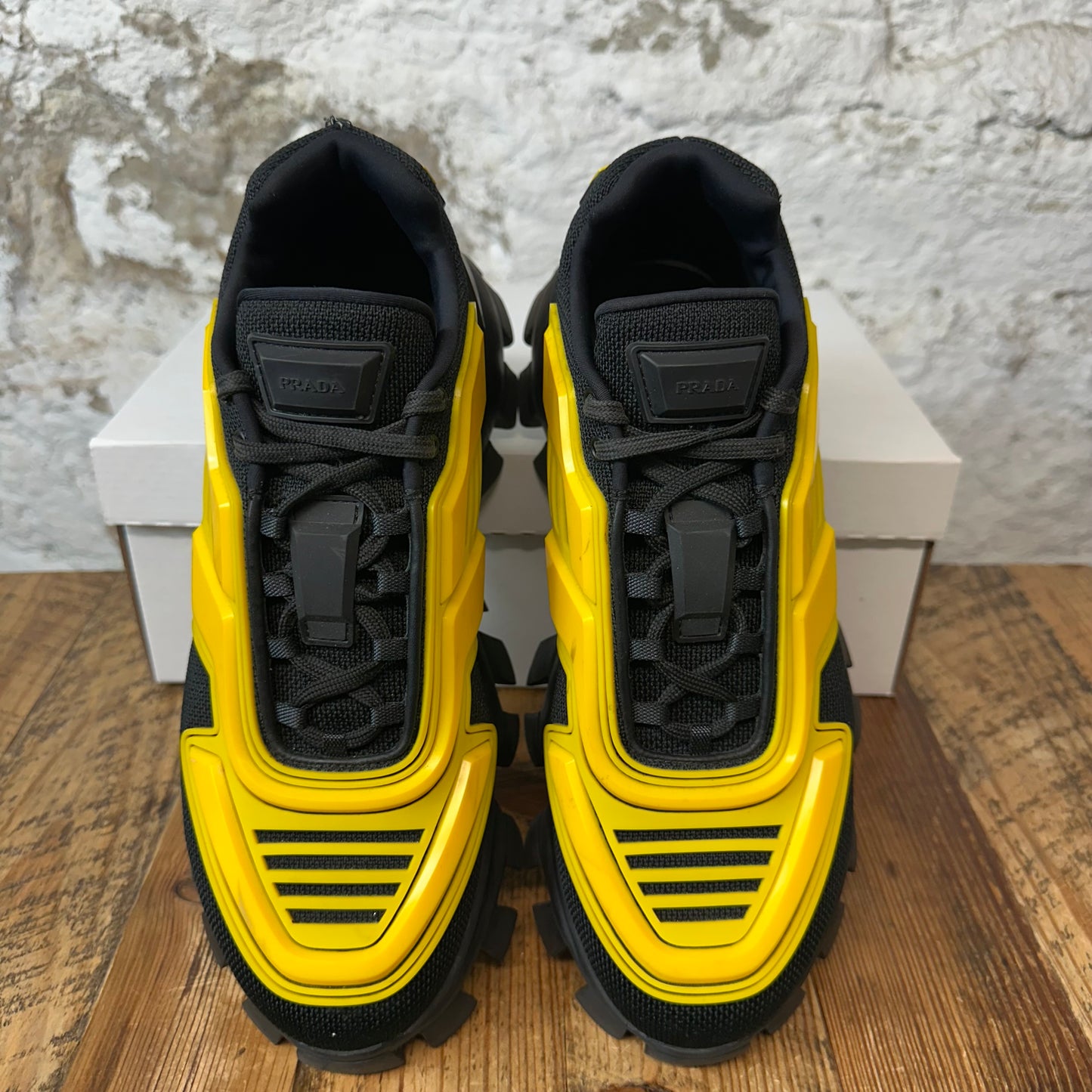 Prada Cloudbust Yellow Black Sneaker Sz 7 No Box