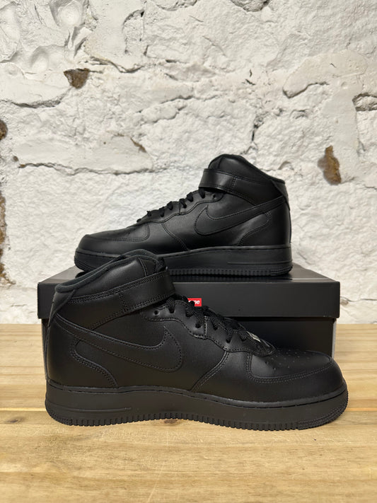 Nike Air Force 1 Mid Supreme Black Sz 11.5