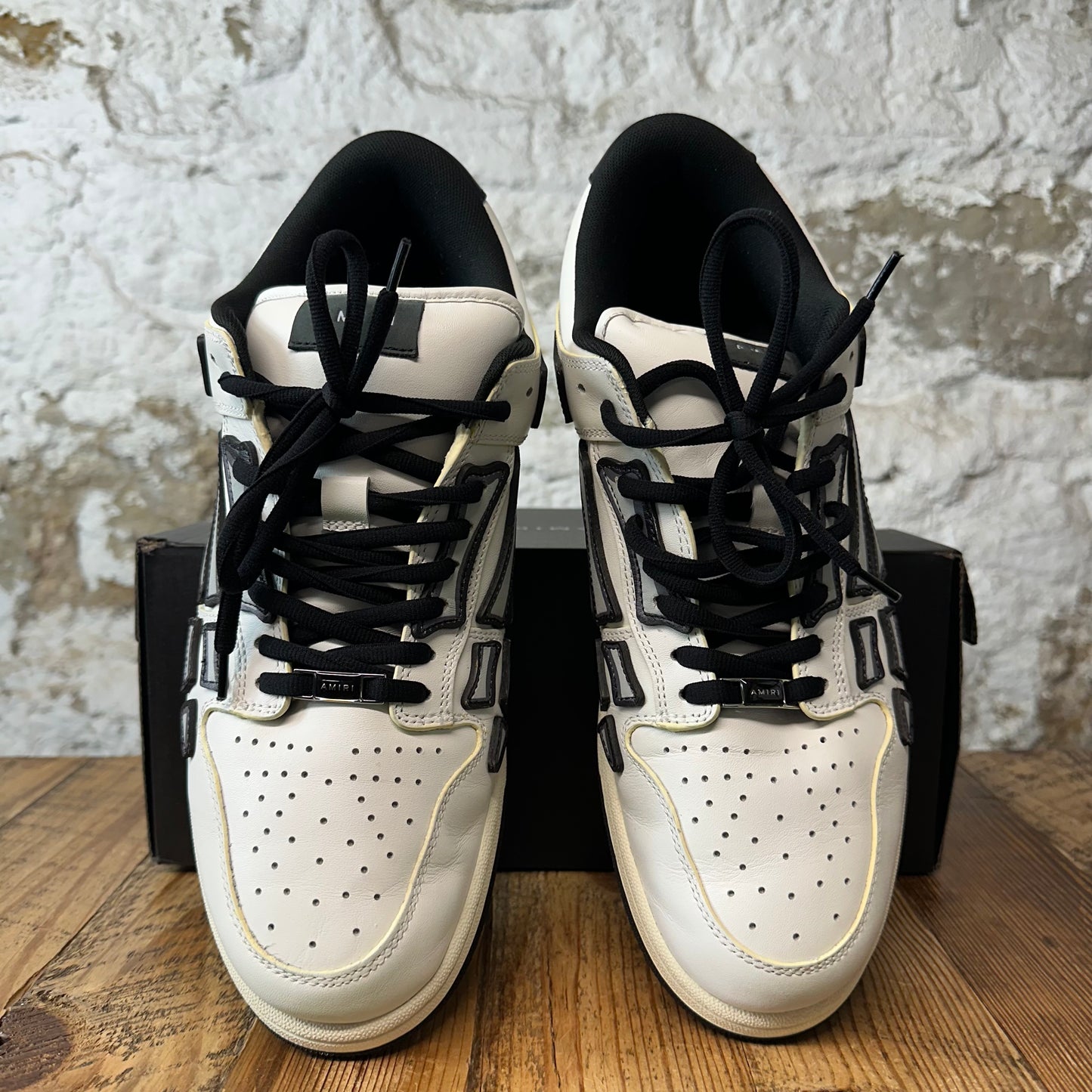 Amiri Black Grey Skeleton White Sneaker Sz 14 (47)