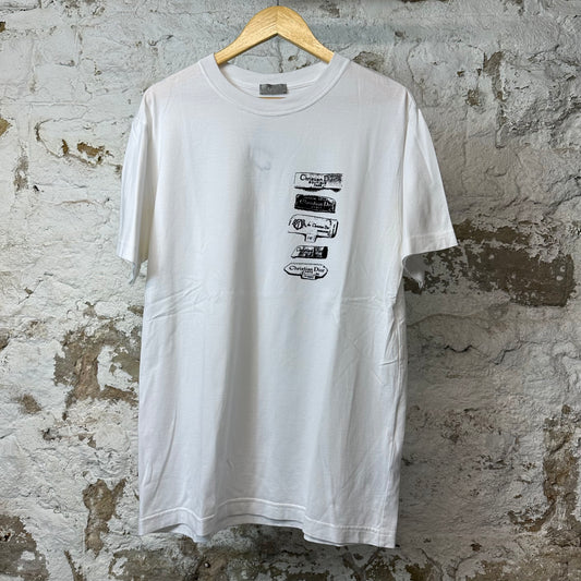 Dior Archive Labels T-shirt White Sz S
