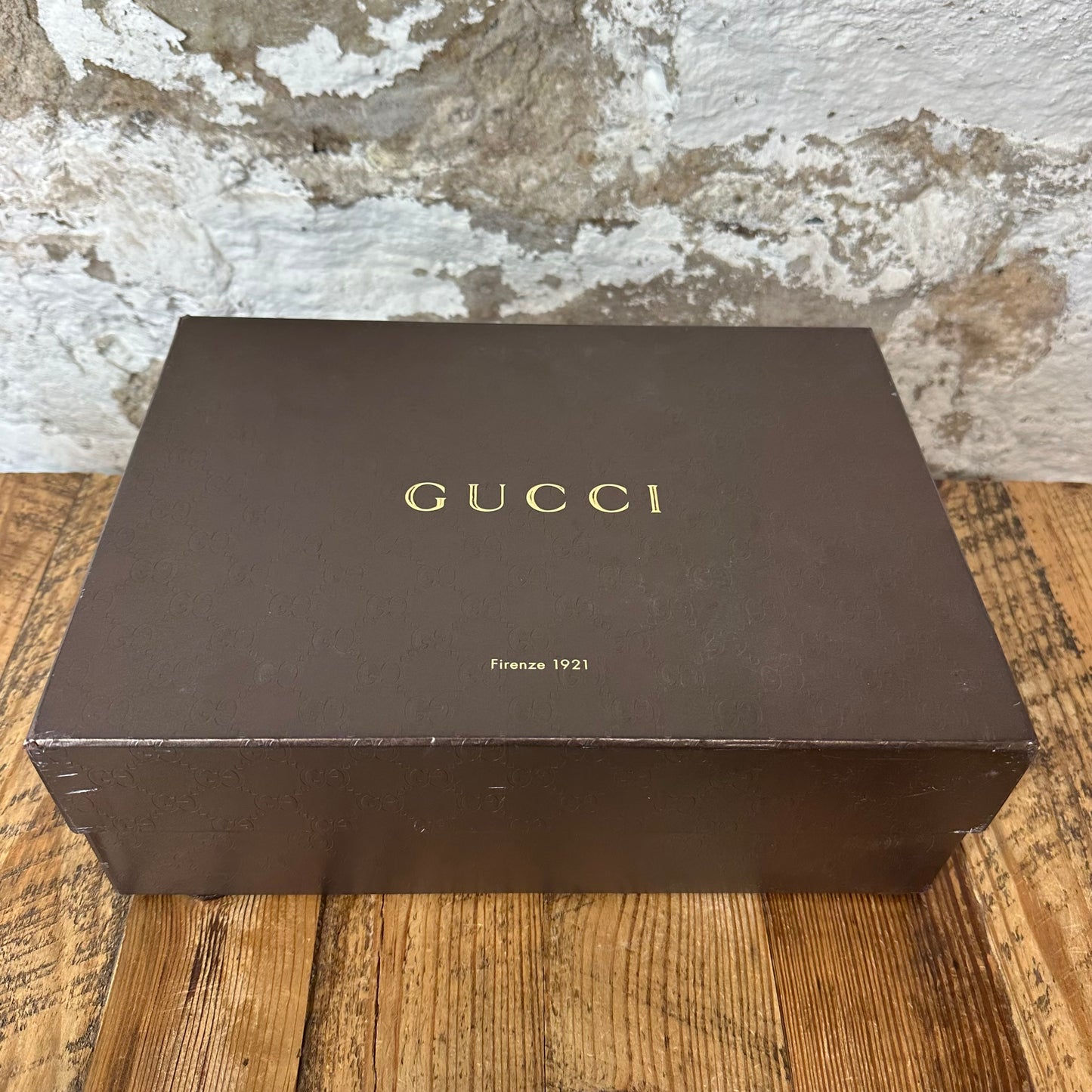 Gucci High Waxed GG Monogram Brown Sneaker Sz 4.5 (36)