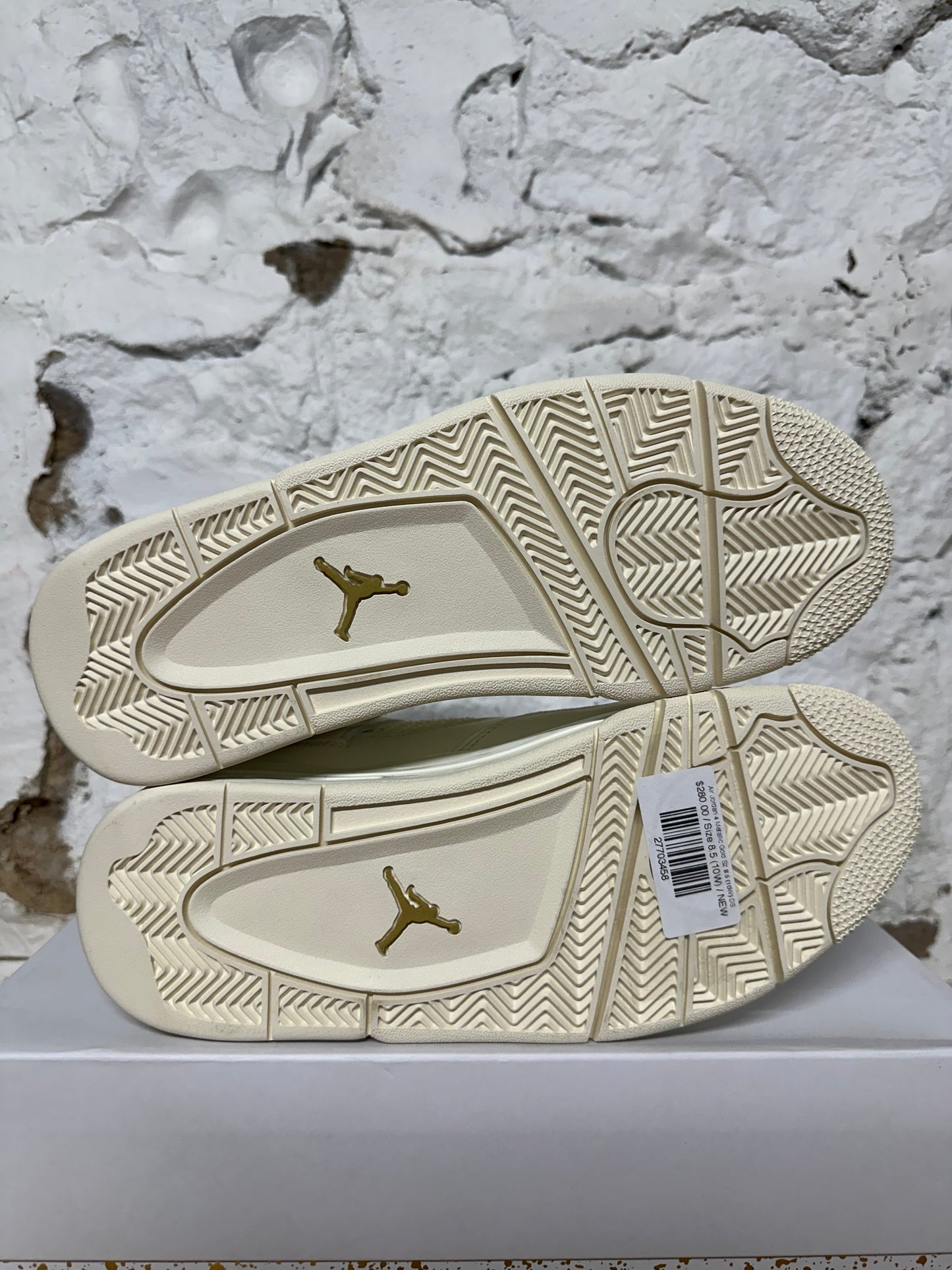 Air Jordan 4 Metallic Gold Sz 8.5 (10W) DS