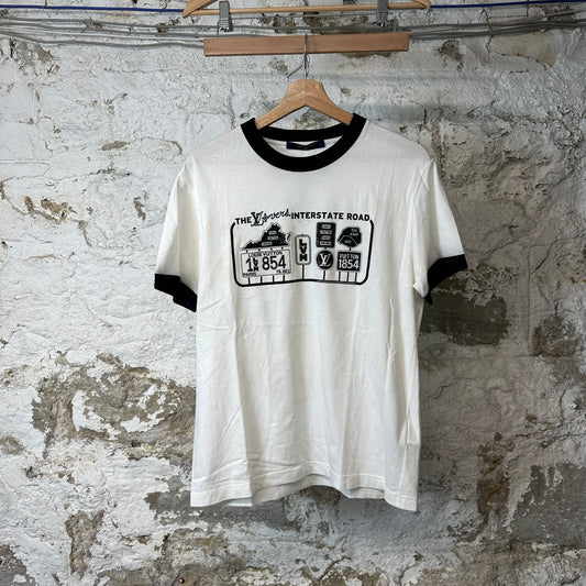 Louis Vuitton Lovers Interstate T-shirt White Sz M (Stained)