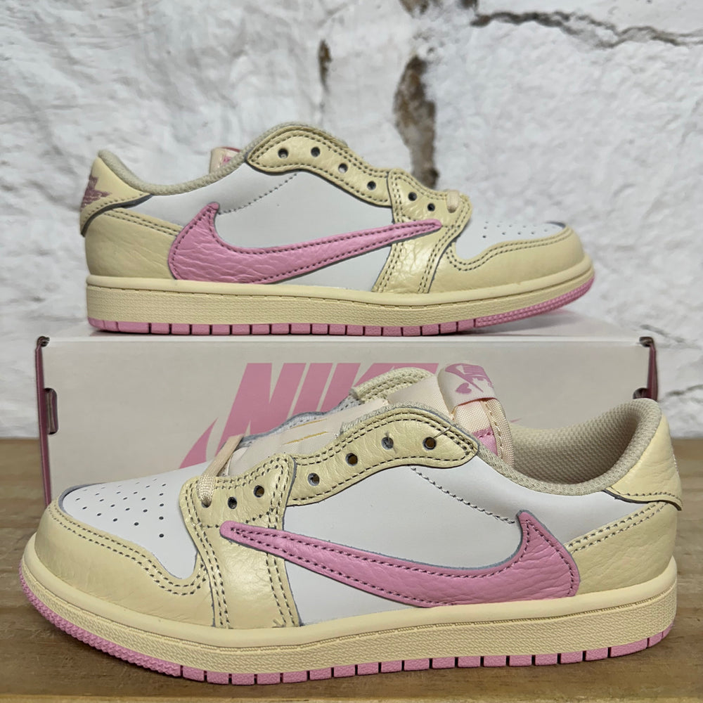 Air Jordan 1 Low Travis Scott Shy Pink Sz 3Y DS