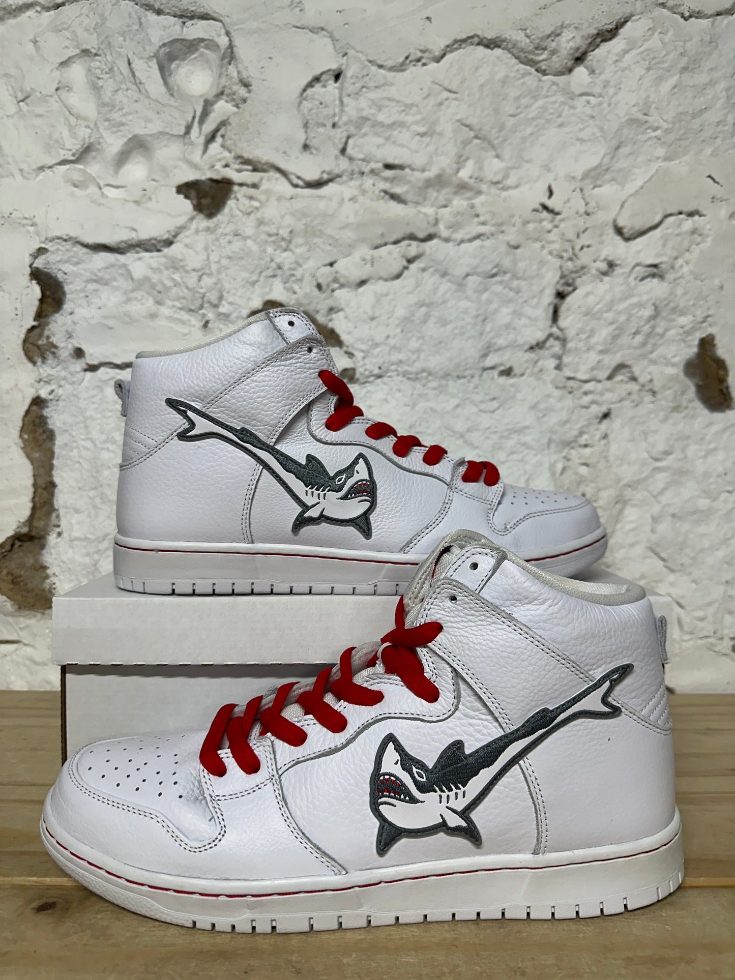 Nike SB Dunk High Oski Great White Shark Sz 12 DS