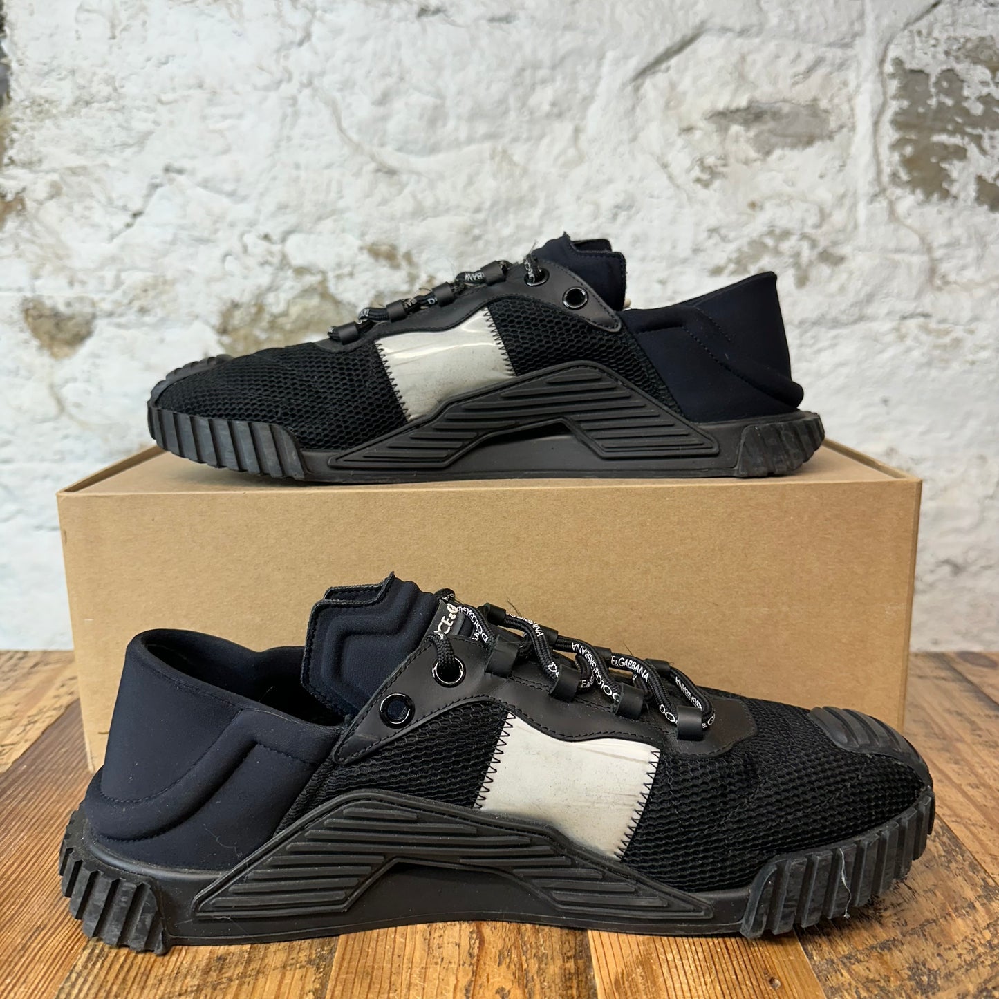 Dolce Gabbana NS1 Triple Black Sneaker Sz 13 (46)