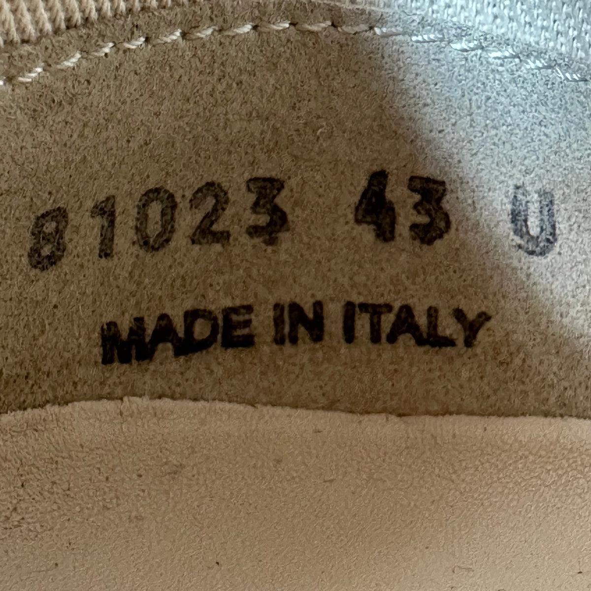 Rick Owens Vintage Dust Milk Sneaker Sz 10 (43)