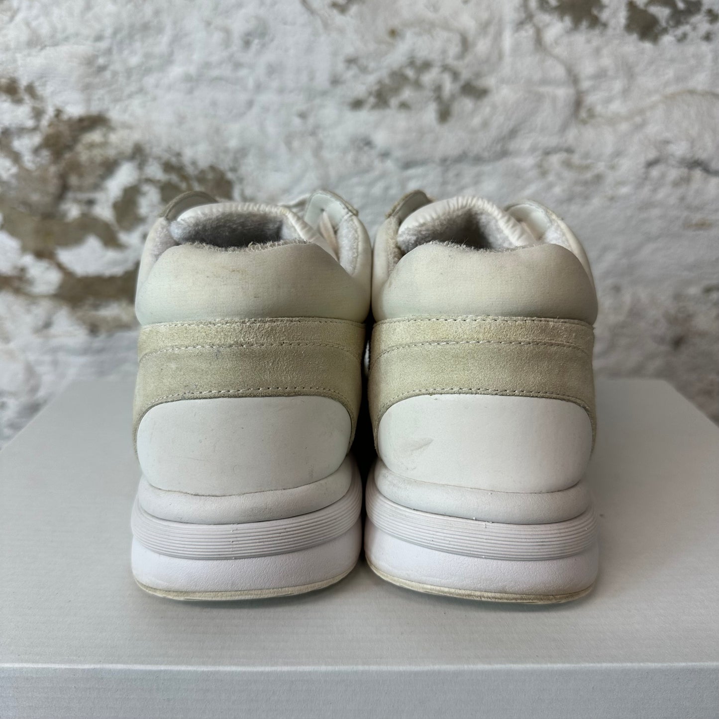 Chanel CC Cream White Trainer Sz 7.5 (40.5) No Box