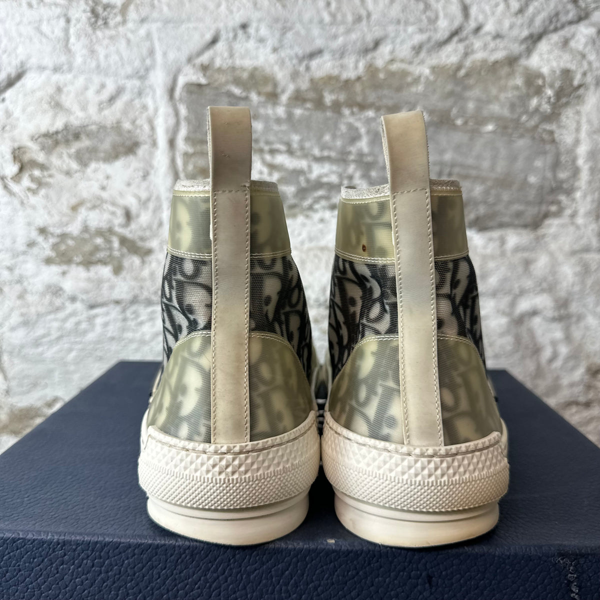 Dior B23 High Grey Oblique White Sneaker Sz 11 (44)