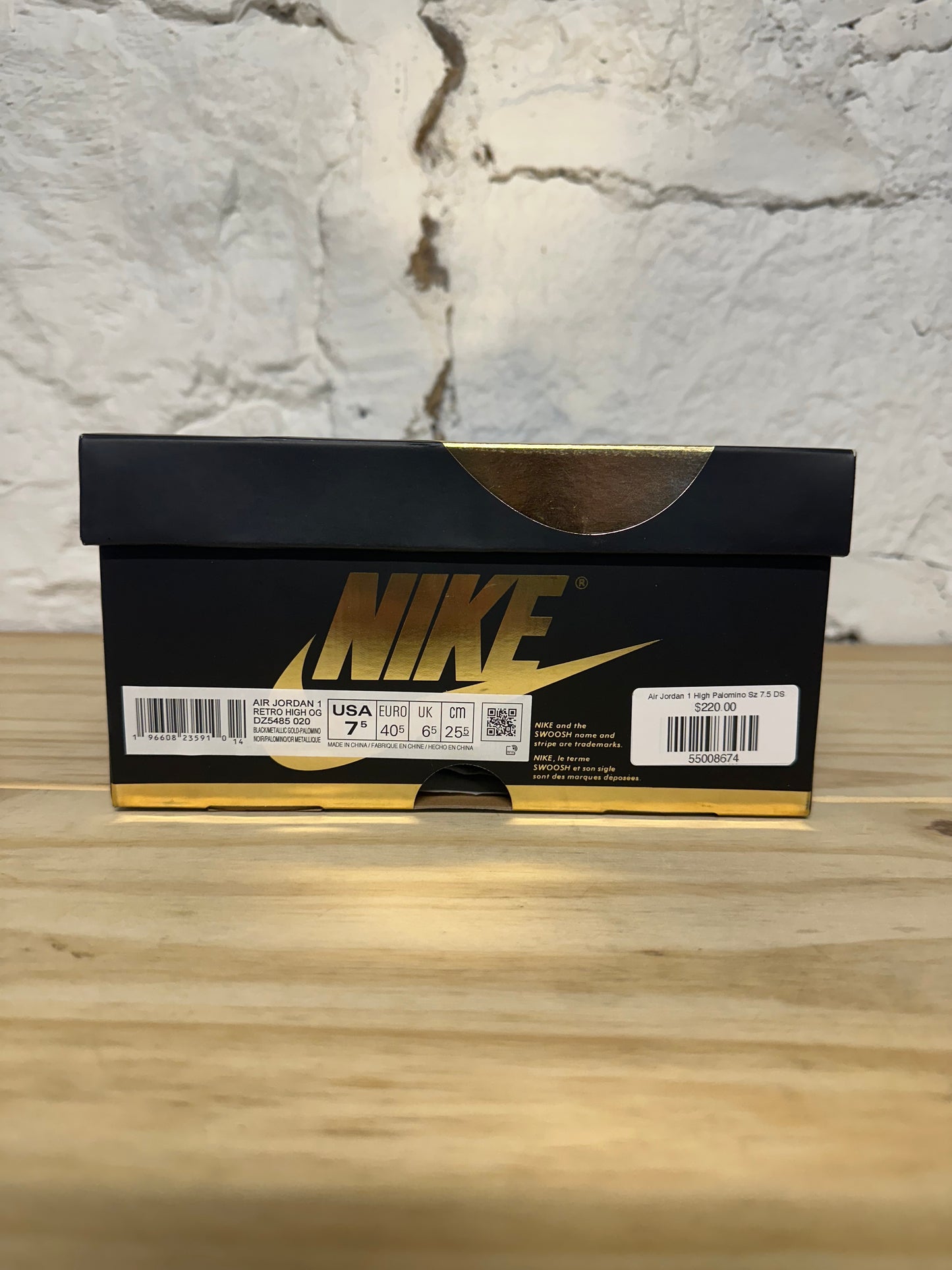 Air Jordan 1 High Palomino Sz 7.5 DS