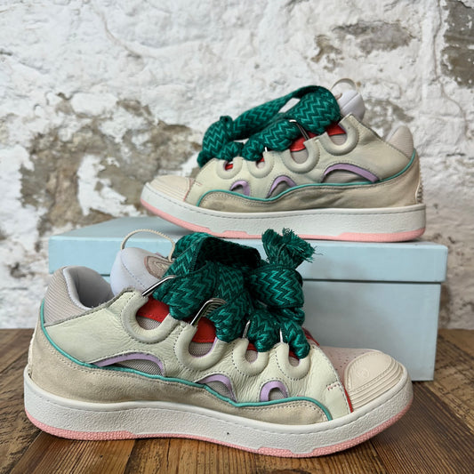 Lanvin Curb Green Lace Pastel Sneaker Sz 9 (42)