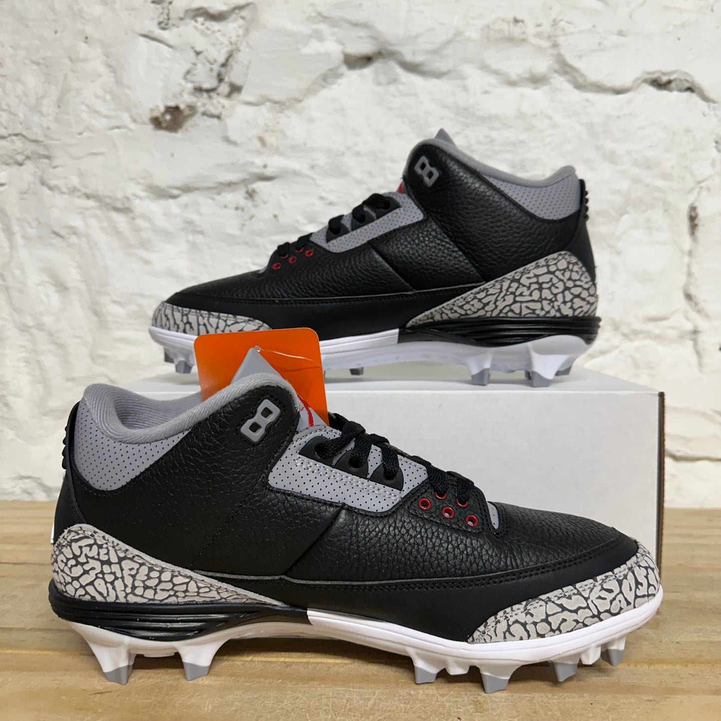 Air Jordan 3 Mid Cleat Black Cement Sz 10.5 DS