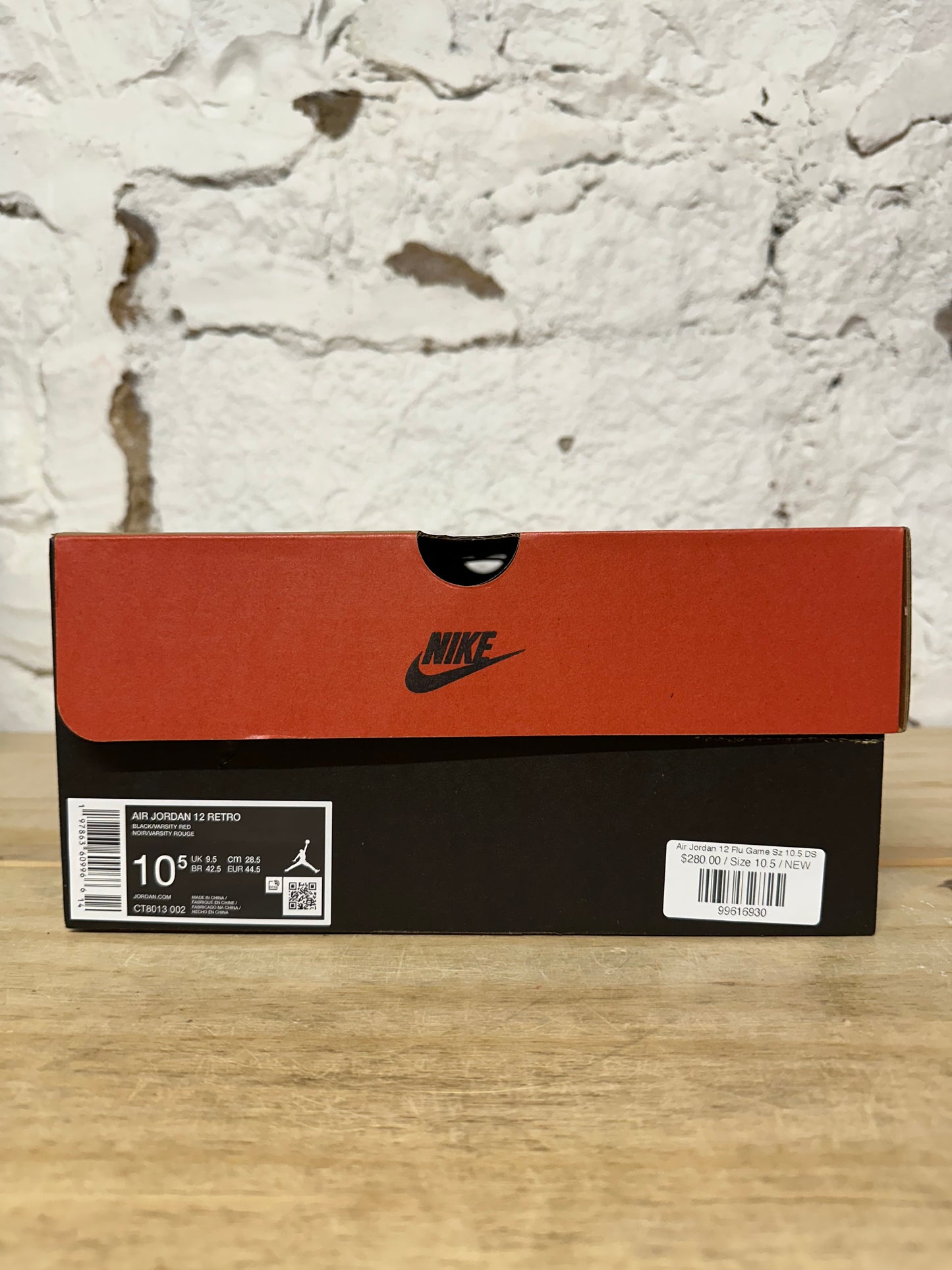 Air Jordan 12 Flu Game Sz 10.5 DS