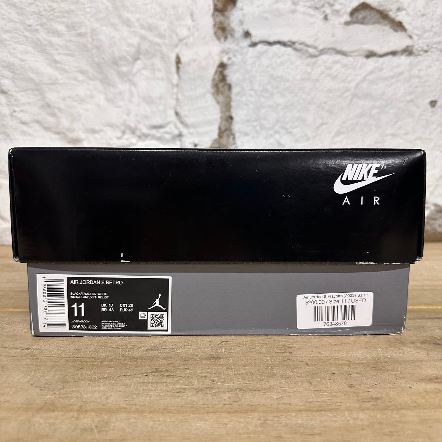 Air Jordan 8 Playoffs (2023) Sz 11