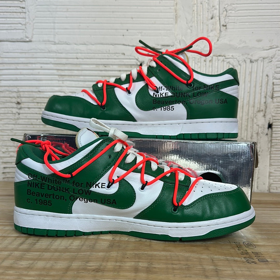 Nike Dunk Low Off-White Pine Green Sz 11.5