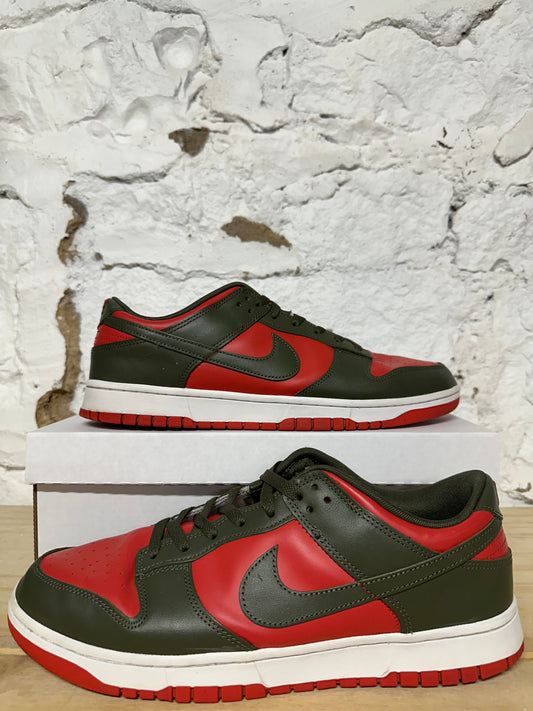 Nike Dunk Low Cargo Khaki Red Sz 13