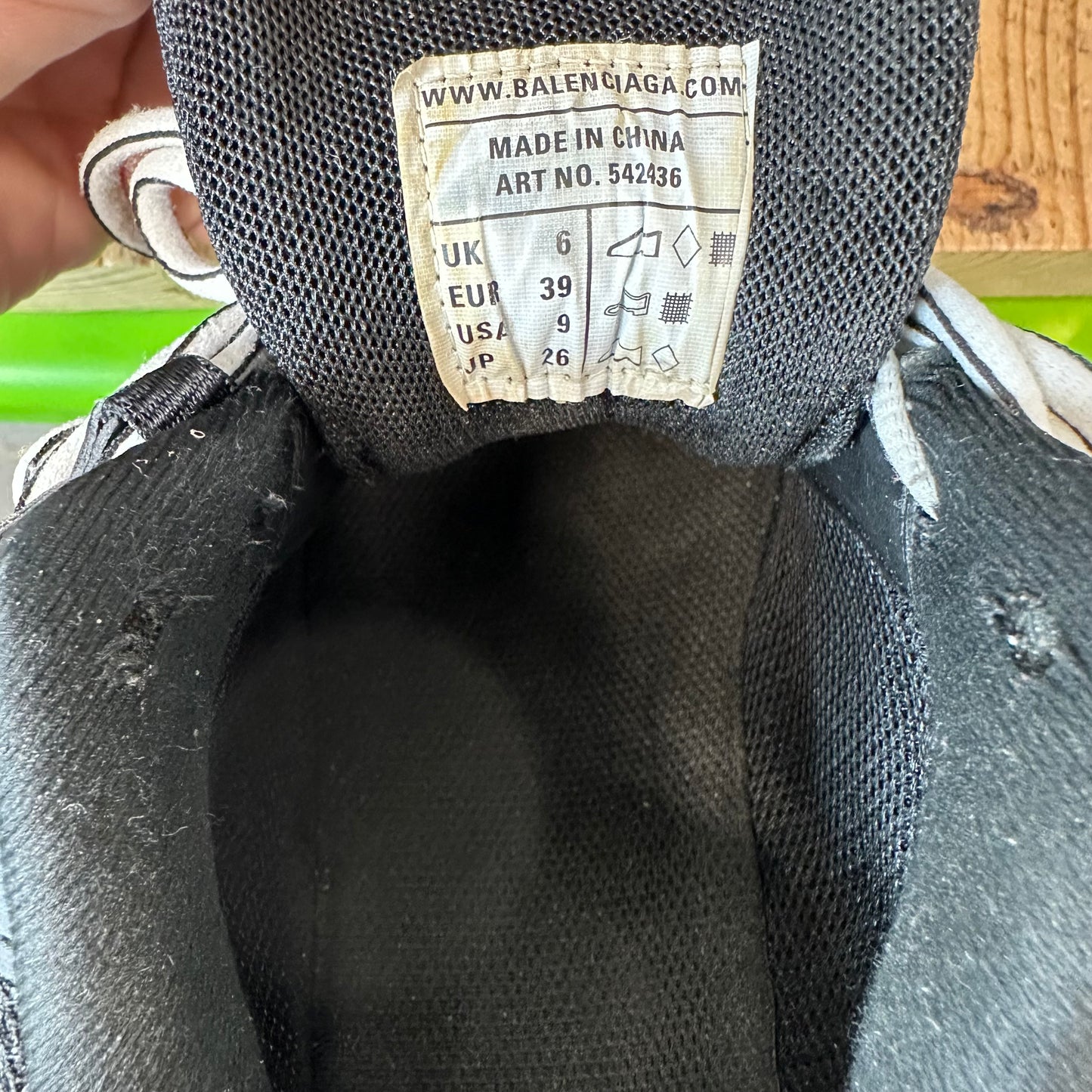 Balenciaga Track Runner Triple Black Sneaker Sz 6.5 (39)