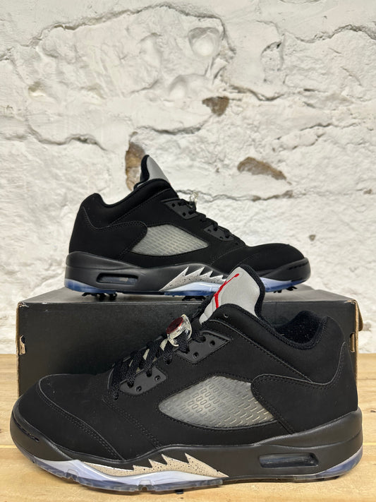 Air Jordan 5 Low Golf Black Metallic Sz 11