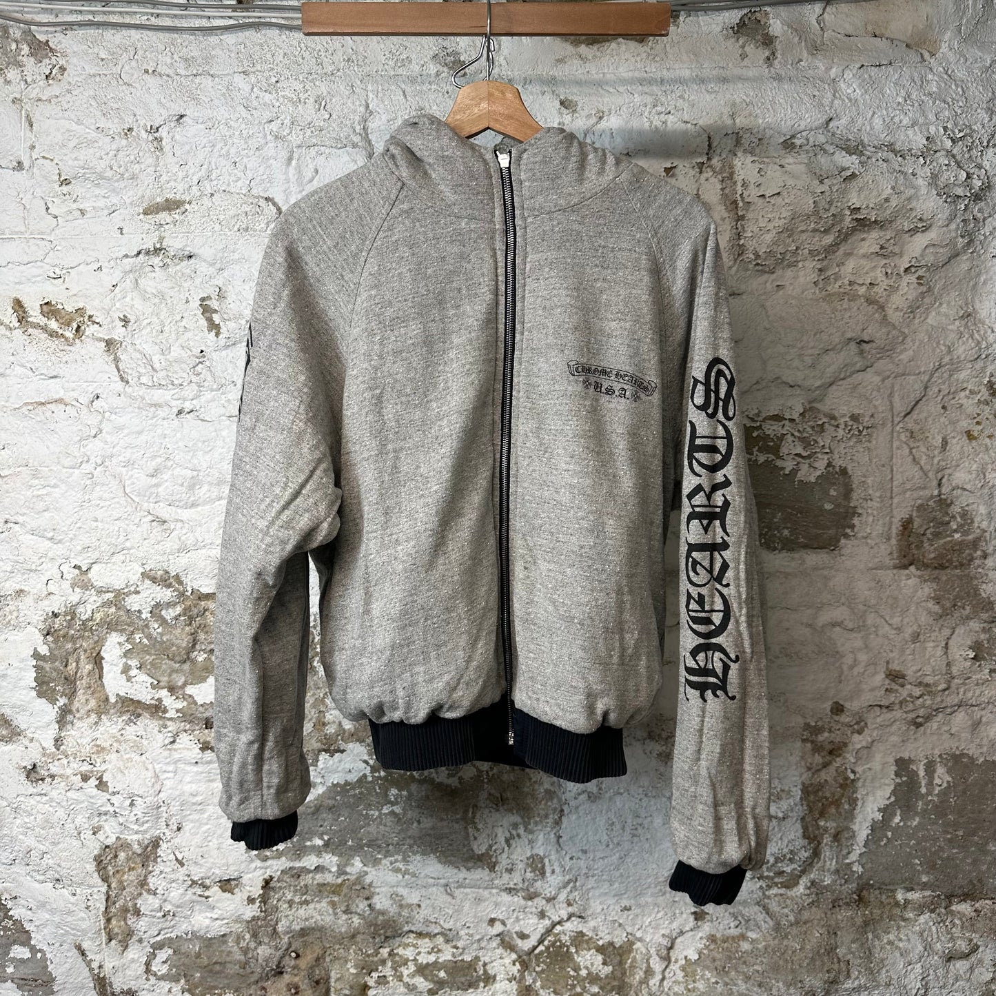 Chrome Hearts Reversible Jacquard Puffer Jacket Sz S