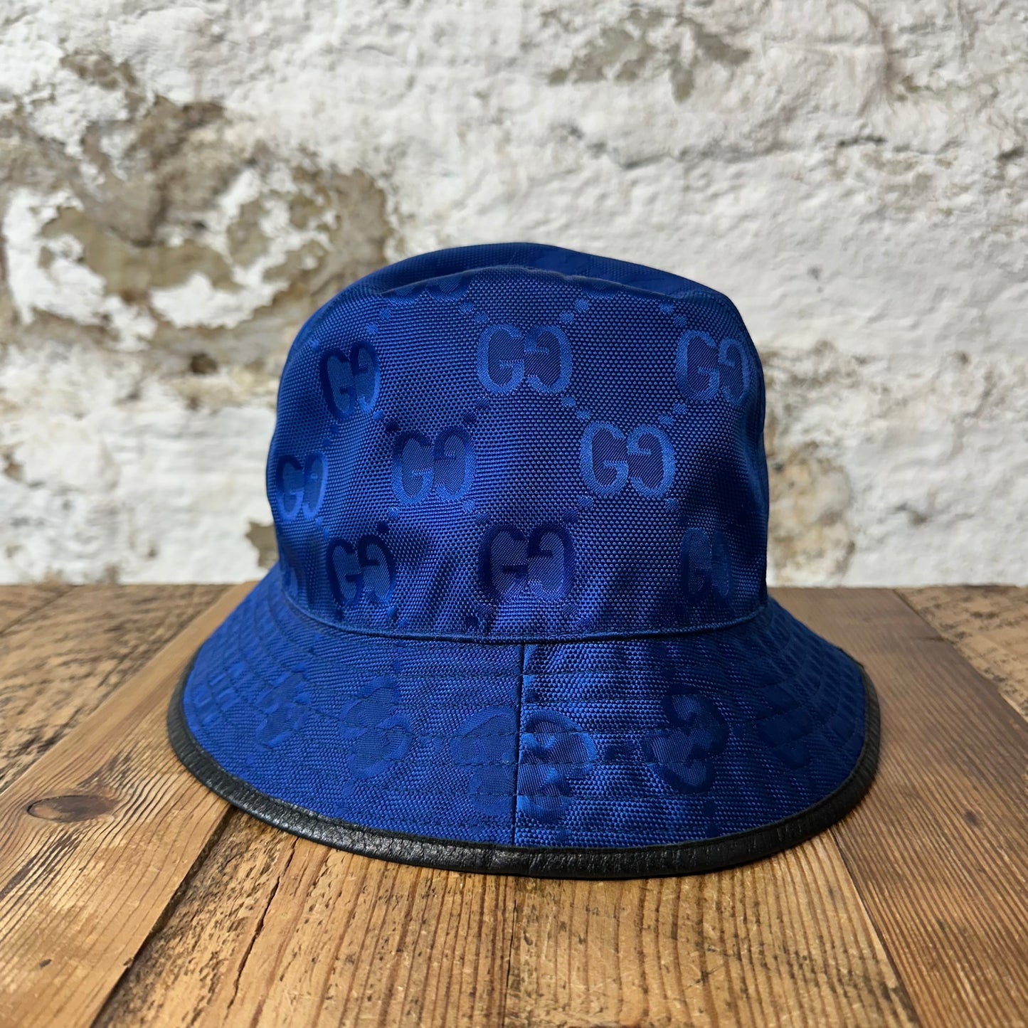 Gucci Blue Monogram Bucket Hat