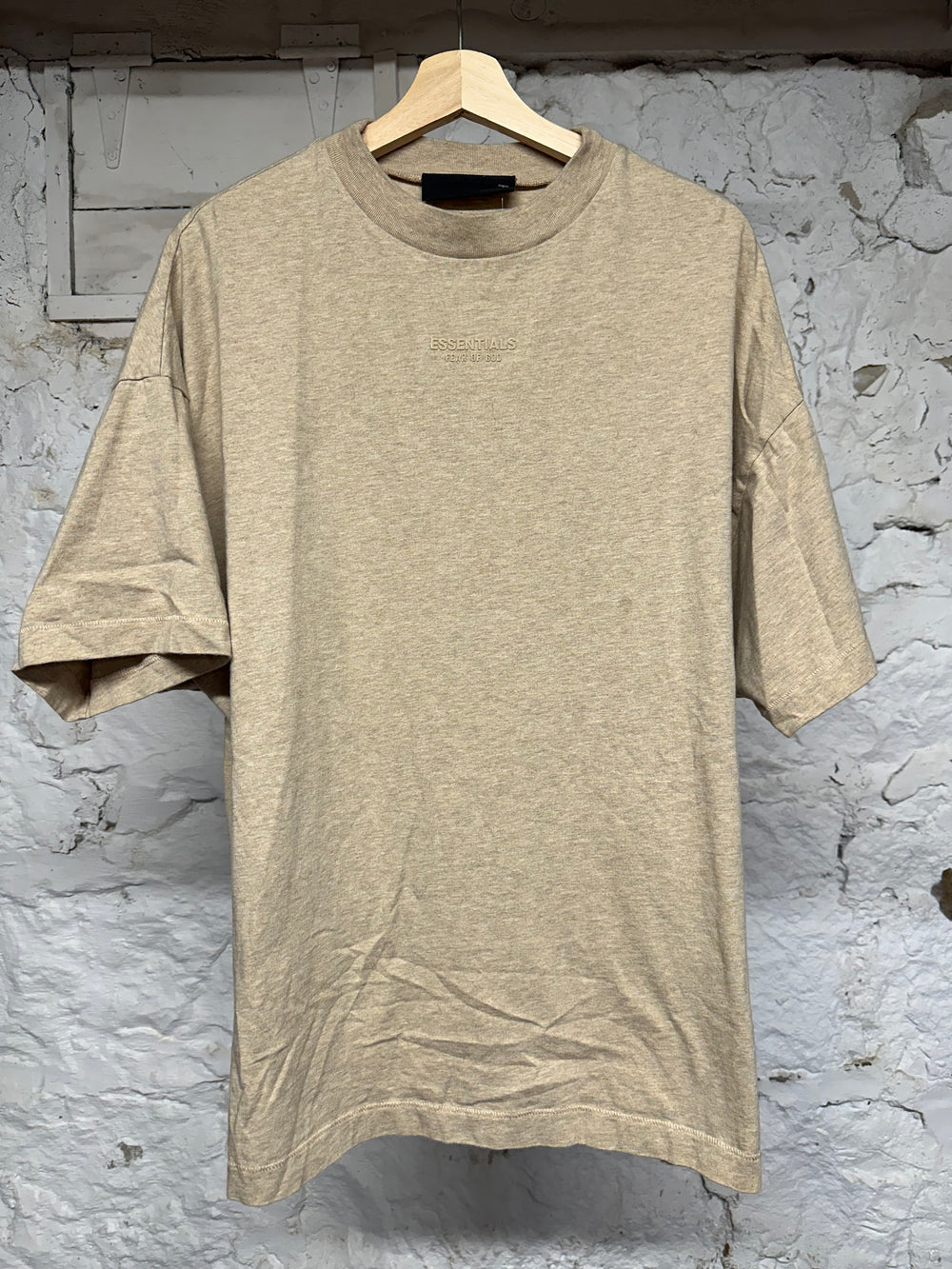 Fear of God Essentials Tan T-Shirt Sz S