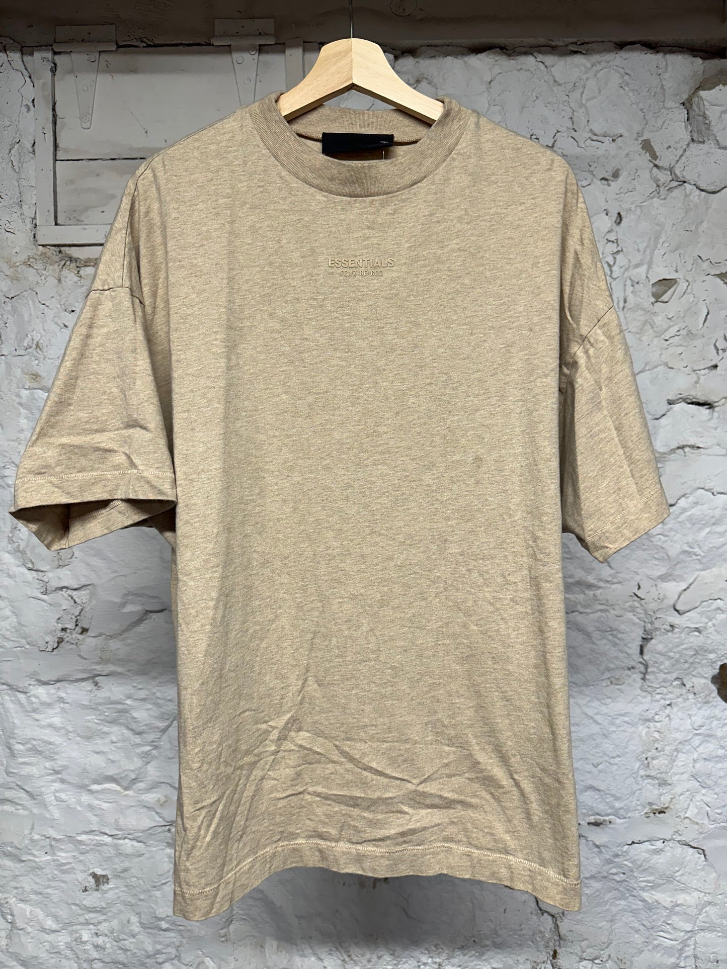 Fear of God Essentials Tan T-Shirt Sz S
