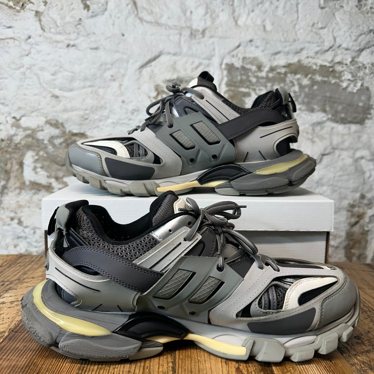 Balenciaga Track Runner Triple Grey LED Sneaker Sz 12 (45)