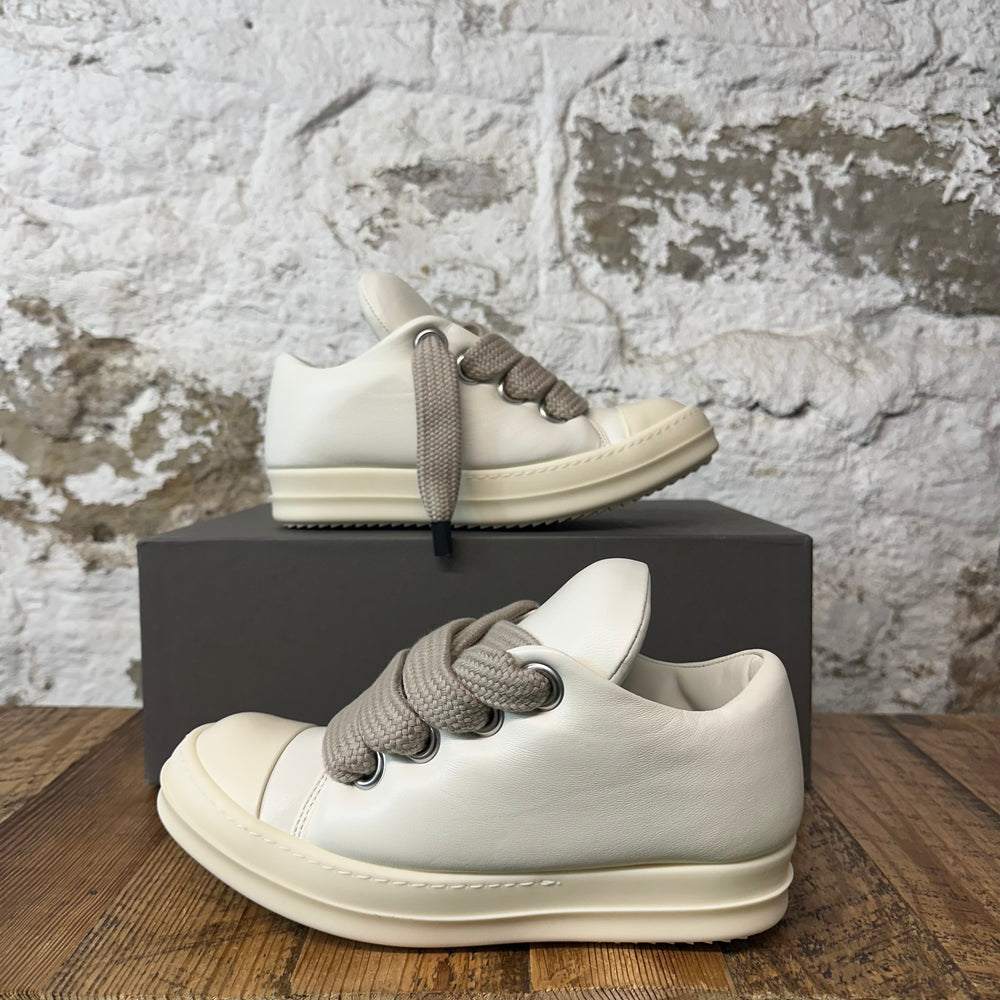 Rick Owens Jumbo Lace Puffer Low White Sneaker Sz 6 (38) DS