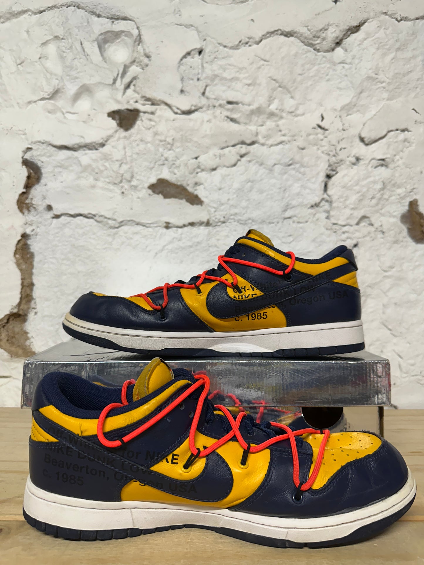 Nike Dunk Low Off-White University Gold Sz 11