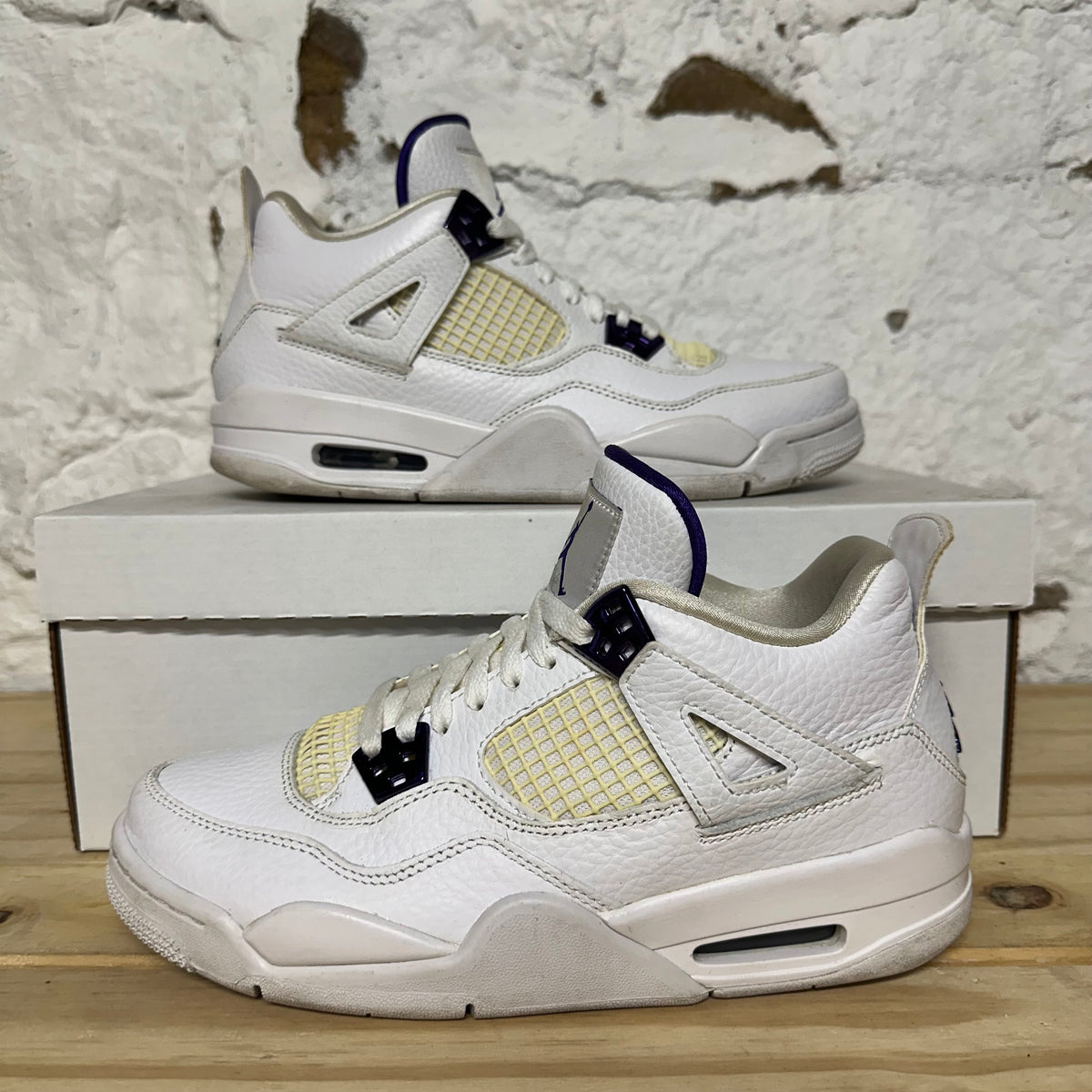 Air Jordan 4 Purple Metallic Sz 7Y