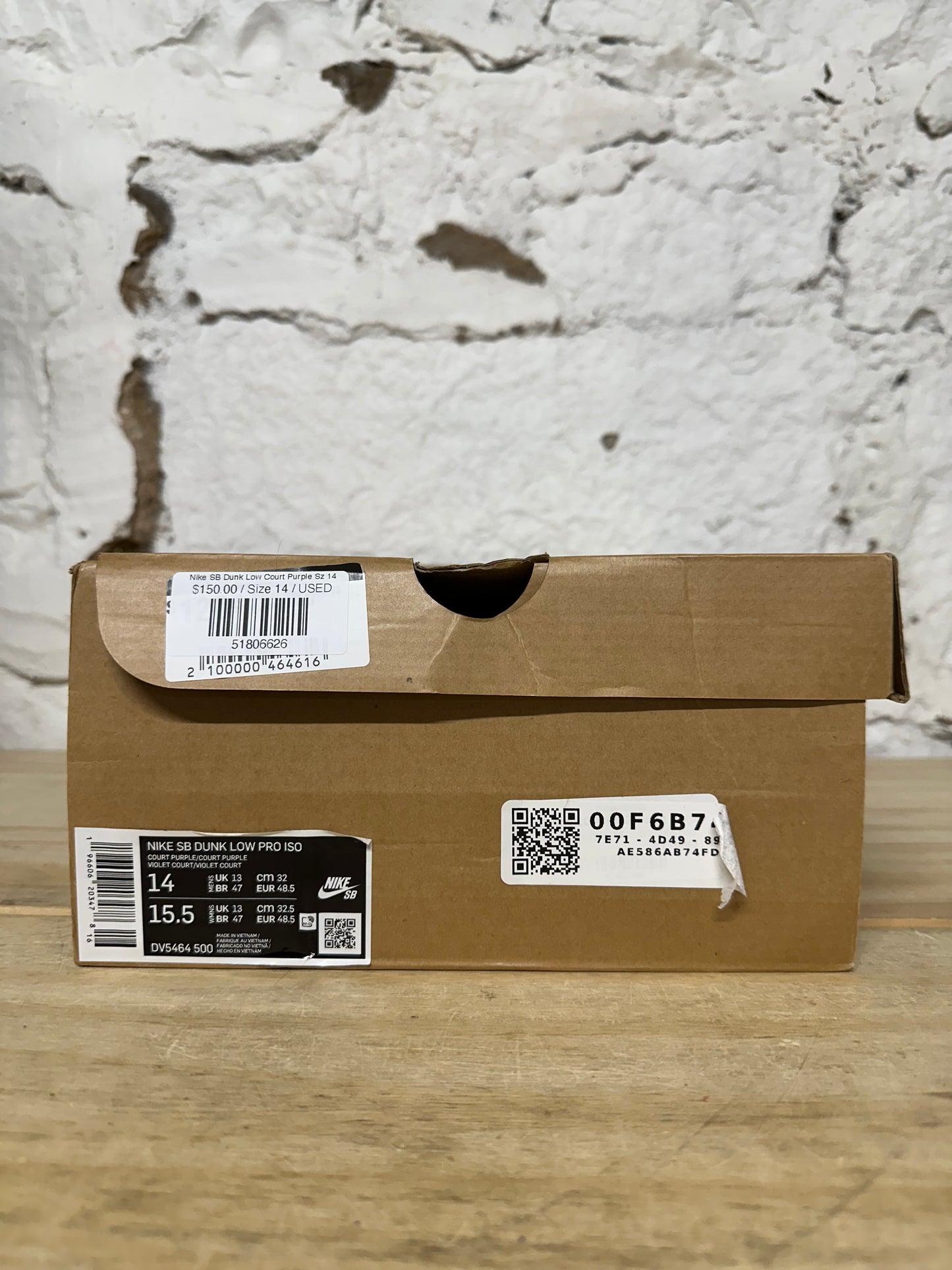 Nike SB Dunk Low Court Purple Sz 14