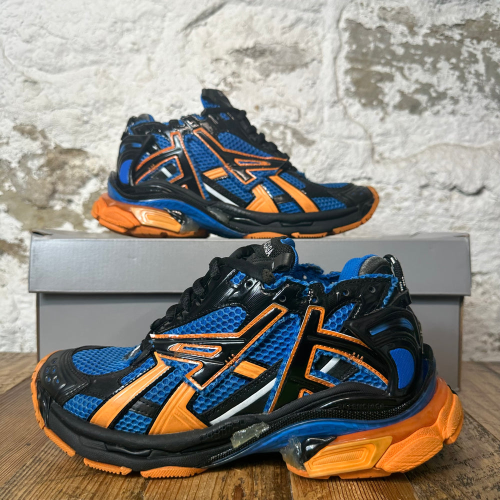 Balenciaga Runner Black Orange Blue Sneaker Sz 6.5 (39)