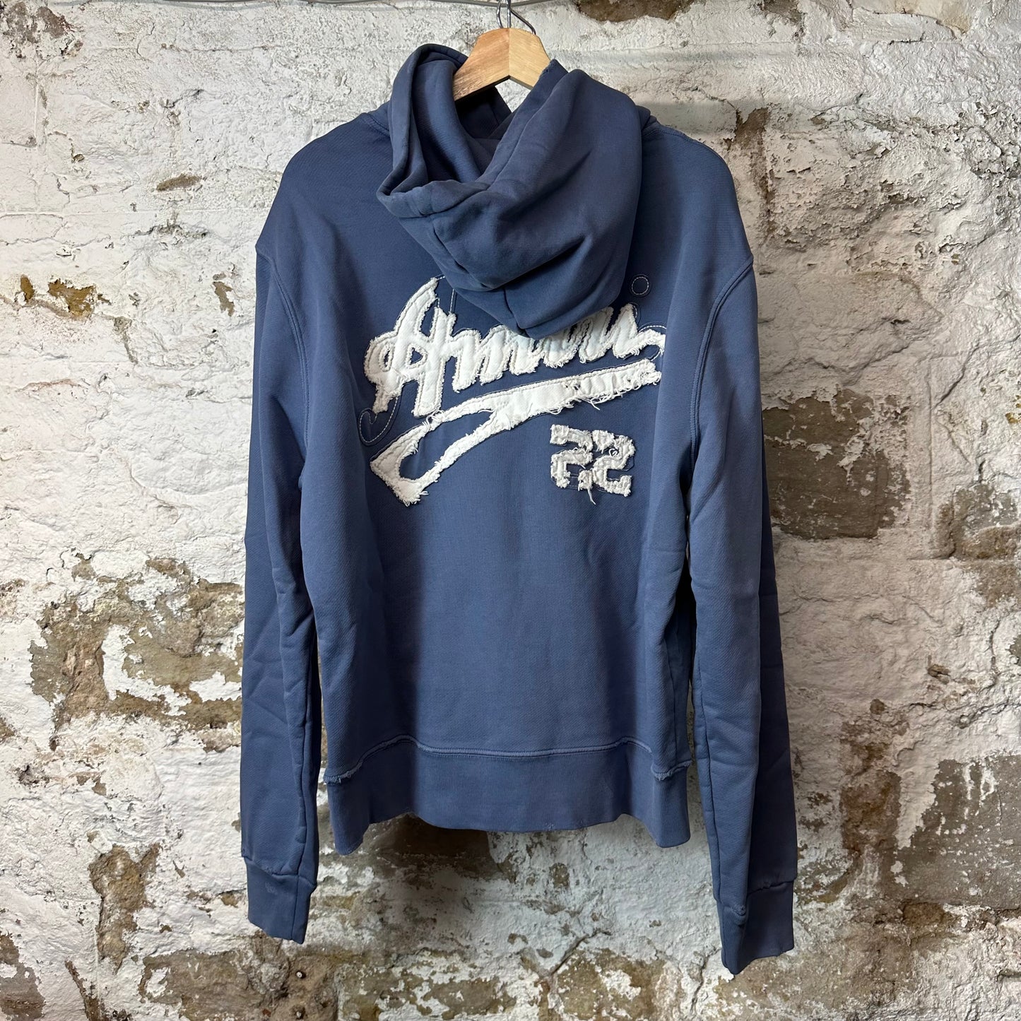 Amiri Varsity 22 Patch Blue Hoodie Sz M