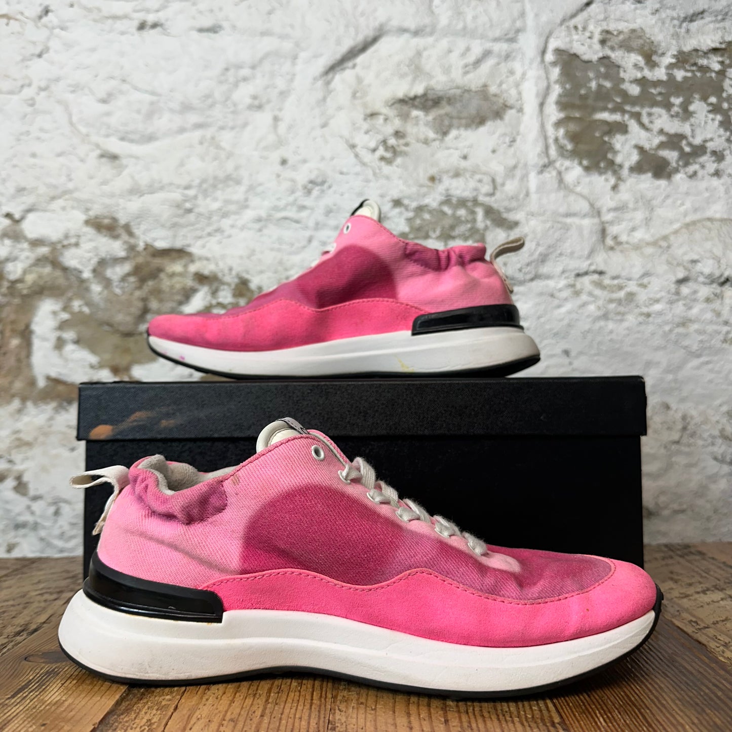 Chanel Gradient Pink Trainer Sneaker Sz 5.5 (37.5)