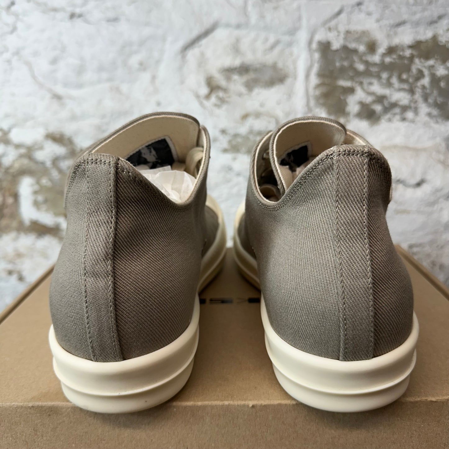 Rick Owens DRKSHDW Dirty Pearl Milk Sneaker Sz 12 (45) DS