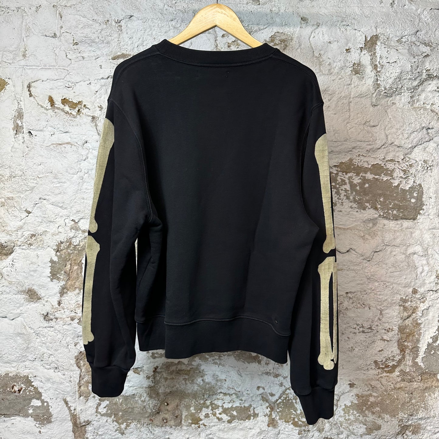 Amiri Cream Bone Crewneck Black Sz M
