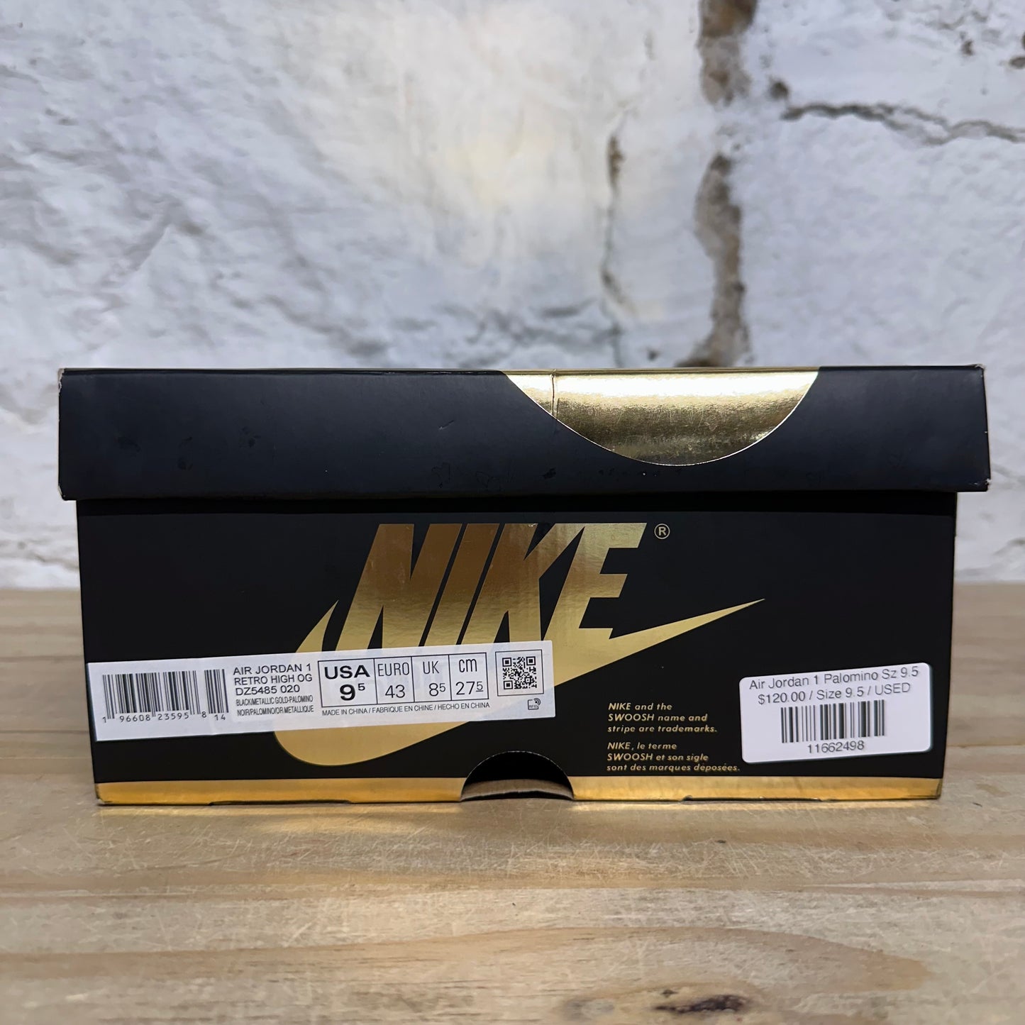 Air Jordan 1 High Palomino Sz 9.5