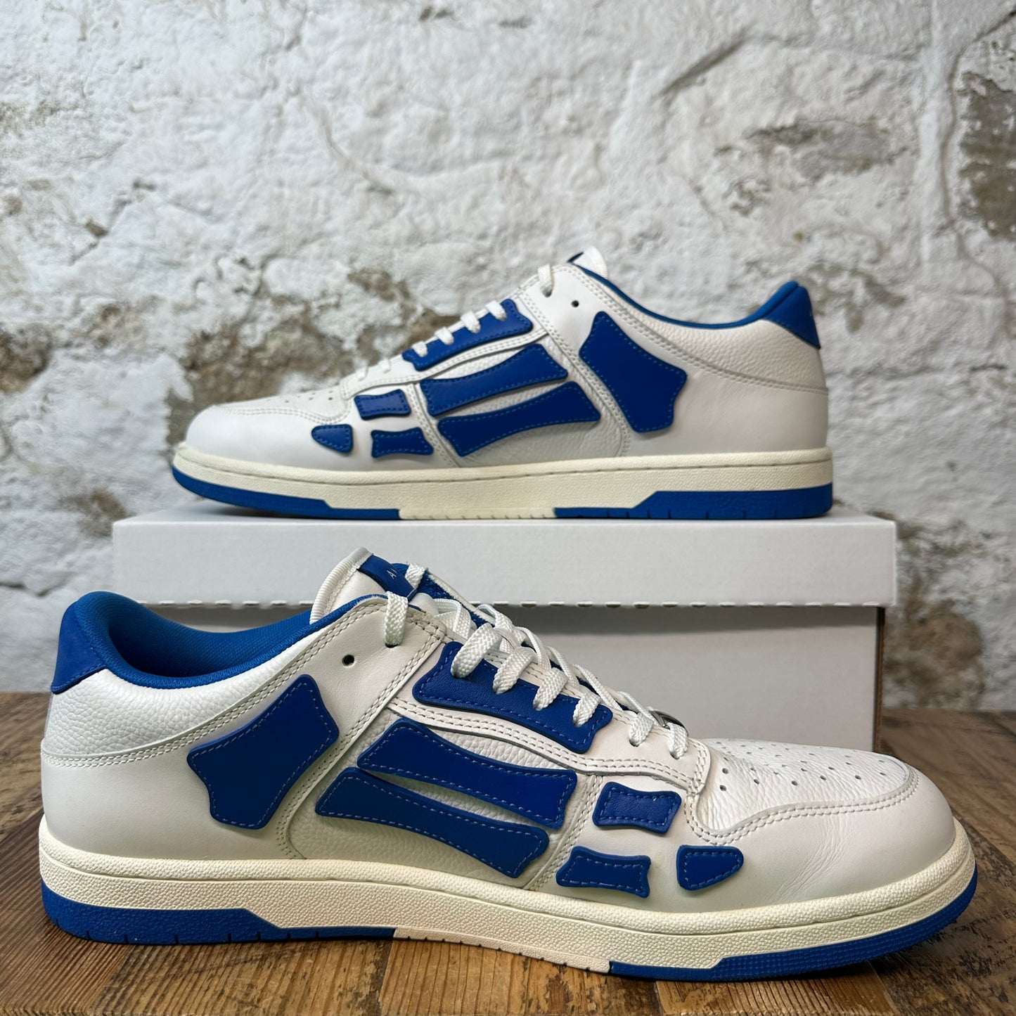 Amiri Blue Skeleton White Sneaker Sz 15 (48) No Box
