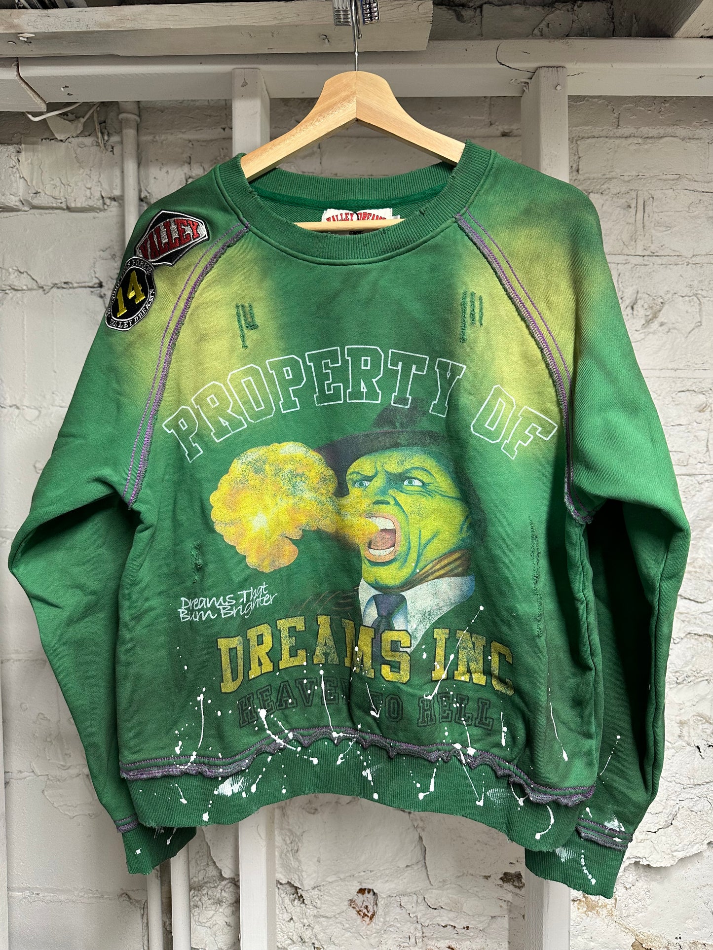 Vale Hot Breathe Green Crewneck Sz S DS
