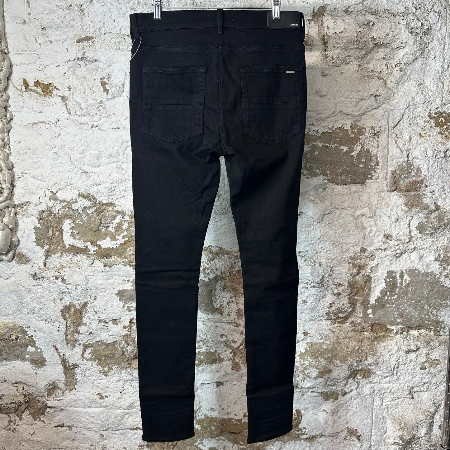Amiri MX1 Multicolor Paisley Black Denim Jeans Sz 33