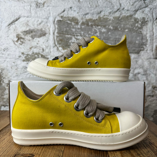 Rick Owens Jumbo Lace Lemon Milk Sneaker Sz 9 (42)