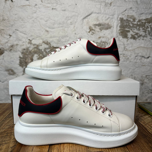 Alexander Mqueen Black Red Tab White Sneaker Sz 7 (40)