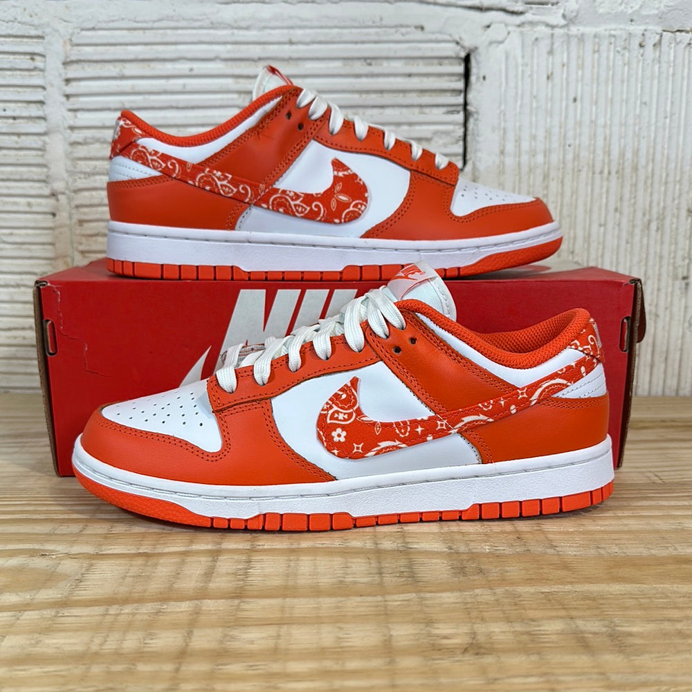Nike Dunk Low Essential Paisley Pack Orange Sz 7.5(9W)