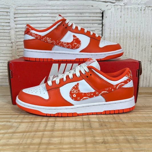 Nike Dunk Low Essential Paisley Pack Orange Sz 7.5(9W)