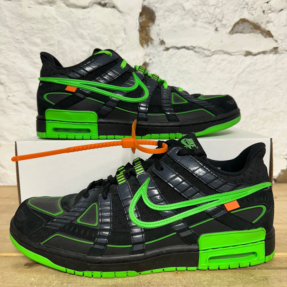 Nike Air Rubber Dunk Off-White Green Strike Sz 12