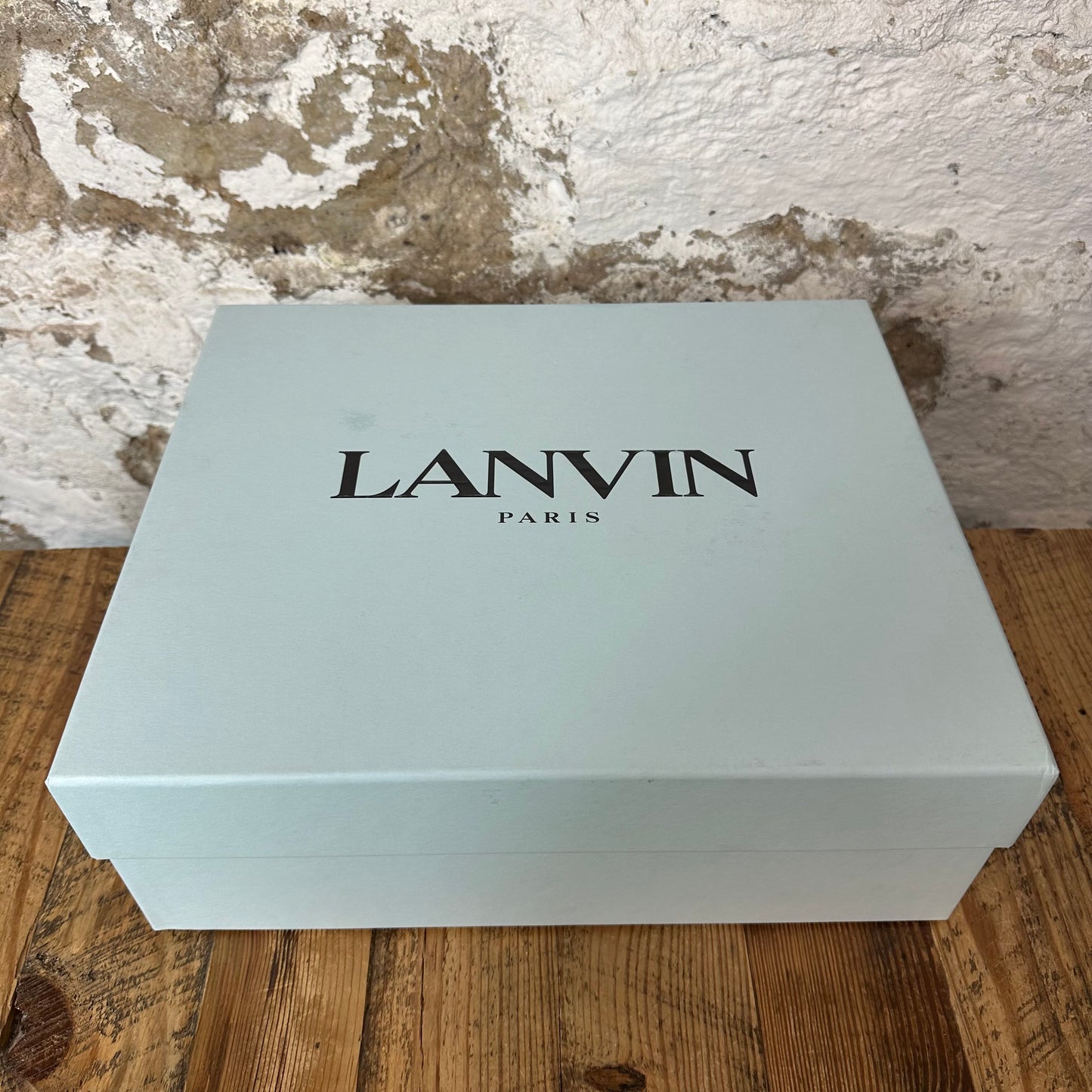 Lanvin Curb White Silver Foil Sneaker