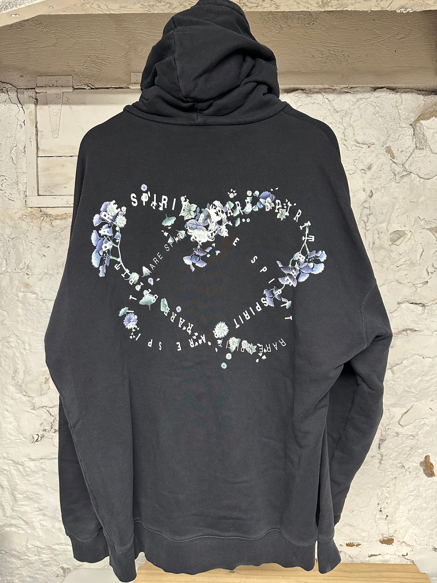 Givenchy Flowers Black Hoodie Sz L